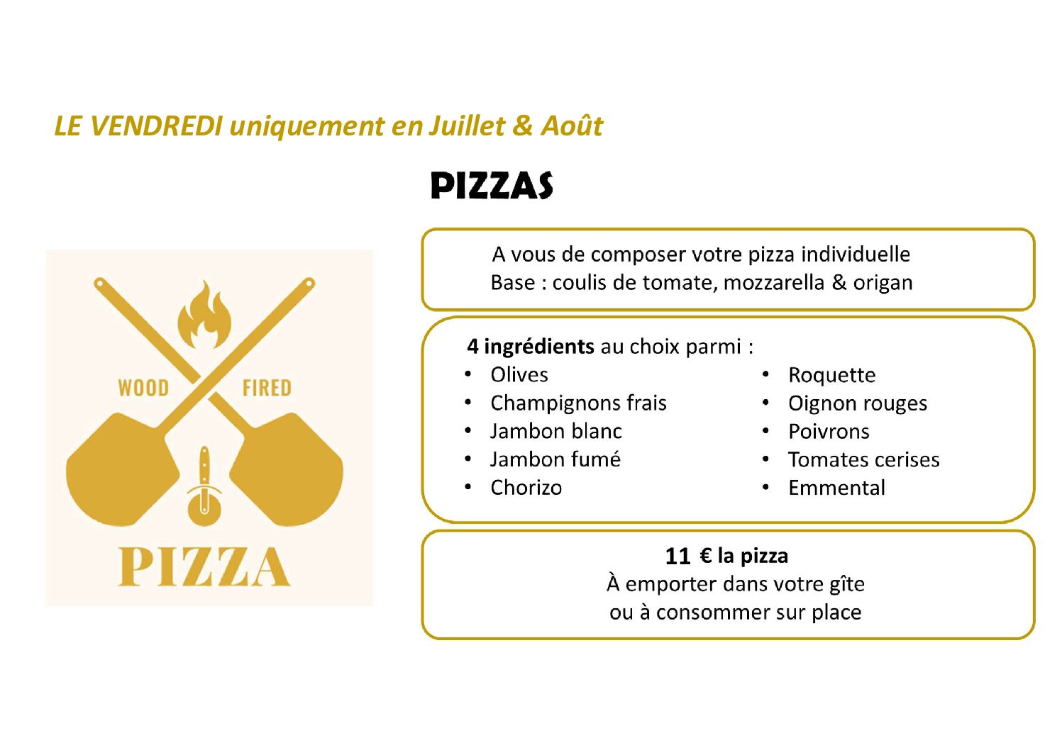 Pizzas